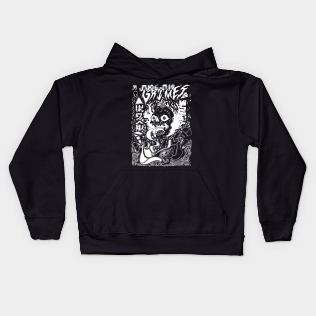 Grimes Visions Inverted Occult Kids Hoodie by bosticlinda